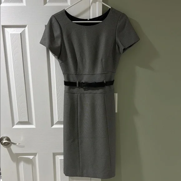 Tahari | Dresses | Tahari Gray Sheath Midi Dress For Work | Poshmark Tahari | Dresses | Tahari Gray Sheath Midi Dress For Work | Poshmark